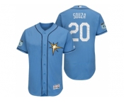 Men's Tampa Bay Rays #20 Steven Souza 2017 Spring Training Flex Base Authentic Collection Stitched Baseball Jersey