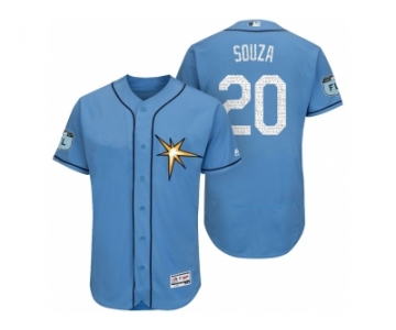 Men's Tampa Bay Rays #20 Steven Souza 2017 Spring Training Flex Base Authentic Collection Stitched Baseball Jersey