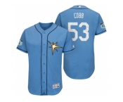 Men's Tampa Bay Rays #53 Alex Cobb 2017 Spring Training Flex Base Authentic Collection Stitched Baseball Jersey