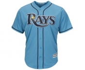 Men's Tampa Bay Rays Blank Majestic Light Blue Official Cool Base Jersey