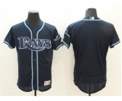 Men's Tampa Bay Rays Blank Majestic Navy Blue Flexbase Authentic Collection Team Jersey