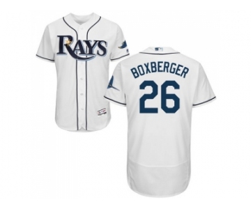 Tampa Bay Rays #26 Brad Boxberger White Flexbase Authentic Collection Stitched MLB Jersey