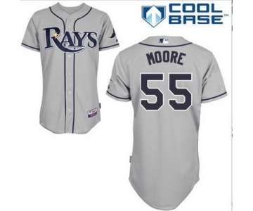 mlb Tampa Bay Rays #55 Moore DK grey(cool base)