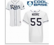 mlb Tampa Bay Rays #55 Moore White(cool base)