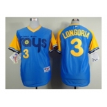 mlb jerseys tampa bay rays #3 longoria lt.blue [1988 m&n]