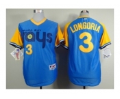 mlb jerseys tampa bay rays #3 longoria lt.blue [1988 m&n]