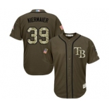 mlb jerseys tampa bay rays #39 kevin kiermaier green salute to service