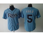 mlb jerseys tampa bay rays #5 fuld lt.blue