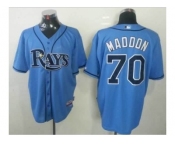 mlb jerseys tampa bay rays #70 maddon lt blue