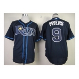 mlb jerseys tampa bay rays #9 myers dk.blue