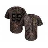 Men Colorado Rockies #55 Jon Gray Camo Realtree Collection Cool Base Stitched MLB Jersey