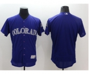 Men Colorado Rockies blank Majestic Purple Flexbase Authentic Collection Jersey