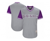 Men's 2017 Little League World Series Colorado Rockies Gray Jersey