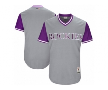 Men's 2017 Little League World Series Colorado Rockies Gray Jersey