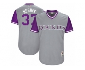 Men's 2017 Little League World Series Rockies Pat Neshek #37 Neshek Gray Jersey