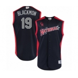 Men's Colorado Rockies #19 Charlie Blackmon Authentic Navy Blue National League 2019 Baseball All-Star Jersey