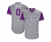 Men's Colorado Rockies Adam Ottavino #0 Otto Majestic Gray 2017 Players Weekend Authentic Jersey