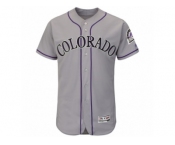 Men's Colorado Rockies Majestic Blank Gray Flexbase Authentic Collection Team Jersey