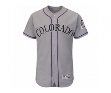 Men's Colorado Rockies Majestic Blank Gray Flexbase Authentic Collection Team Jersey