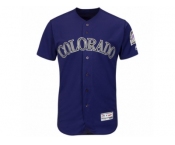 Men's Colorado Rockies Majestic Blank Purple Flexbase Authentic Collection Team Jersey