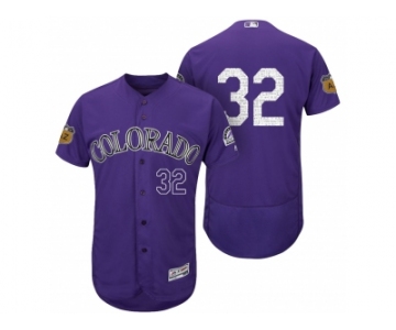 men's Colorado Rockies #32 Tyler Chatwood 2017 Spring Training Flex Base Authentic Collection Stitched Baseball Jersey