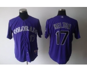 mlb jerseys colorado rockies #17 helton purple