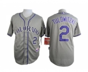 mlb jerseys colorado rockies #2 tulowitzki grey