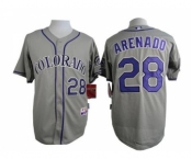 mlb jerseys colorado rockies #28 arenado grey