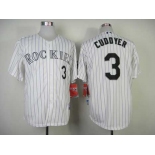 mlb jerseys colorado rockies #3 cuddyer white[purple stripe]