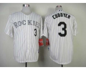 mlb jerseys colorado rockies #3 cuddyer white[purple stripe]