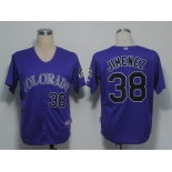 mlb jerseys colorado rockies #38 jimenez purple(cool base)