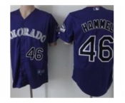 mlb jerseys colorado rockies #46 hammel purple