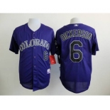 mlb jerseys colorado rockies #6 dickerson blue