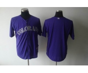 mlb jerseys colorado rockies blank purple