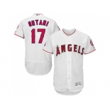 Los Angeles Angels Of Anaheim #17 Shohei Ohtani White Flexbase Authentic Collection Stitched MLB Jersey