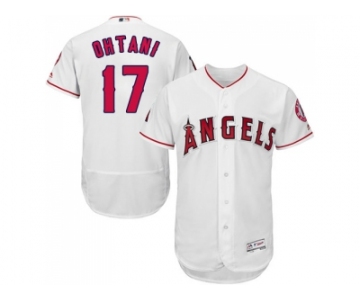 Los Angeles Angels Of Anaheim #17 Shohei Ohtani White Flexbase Authentic Collection Stitched MLB Jersey