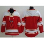 Los Angeles Angels Of Anaheim Blank Red Sawyer Hooded Sweatshirt Baseball Hoodie