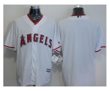 Los Angeles Angels Of Anaheim Blank White New Cool Base Stitched Baseball Jersey