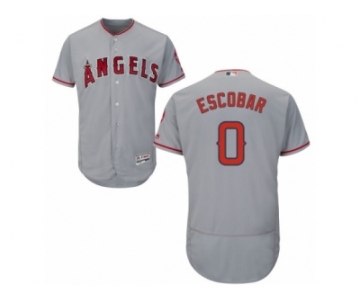 Los Angeles Angels of Anaheim #0 Yunel Escobar Grey Flexbase Authentic Collection MLB Jersey