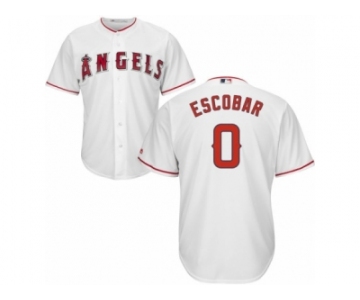 Los Angeles Angels of Anaheim #0 Yunel Escobar Replica White Home Cool Base MLB Jersey