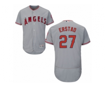 Los Angeles Angels of Anaheim #27 Darin Erstad Grey Flexbase Authentic Collection MLB Jersey