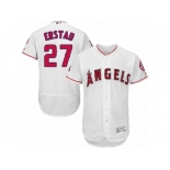 Los Angeles Angels of Anaheim #27 Darin Erstad White Flexbase Authentic Collection MLB Jersey