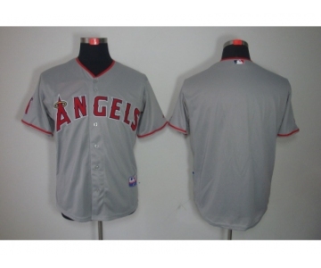 MLB Jerseys Los Angeles Angels Blank Grey Jerseys