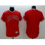 Men Los Angeles Angels Blank Majestic red Flexbase Authentic Collection Player Jersey