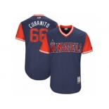 Men's 2017 Little League World Series Angels JC Ramirez #66 Cubanito Navy Jersey