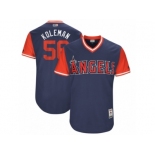 Men's 2017 Little League World Series Angels Kole Calhoun #56 Koleman Navy Jersey