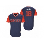 Men's 2017 Little League World Series Angels Luis Valbuena #18 Mono Navy Jersey