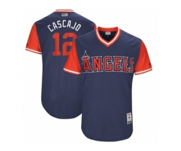 Men's 2017 Little League World Series Angels Martin Maldonado #12 Cascajo Navy Jersey