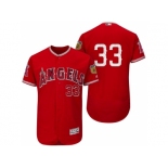 Men's Los Angeles Angels Of Anaheim #30 C.J. Wilson 2017 Spring Training Flex Base Authentic Collection Stitched Baseball Jersey