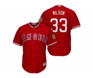 Men's Los Angeles Angels Of Anaheim #33 C.J. Wilson 2017 Spring Training Cool Base Stitched MLB Jersey